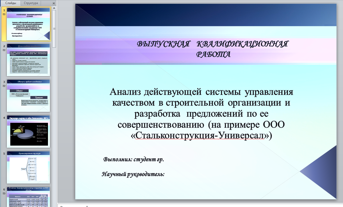 Как сделать идеальную презентацию на защиту диплома